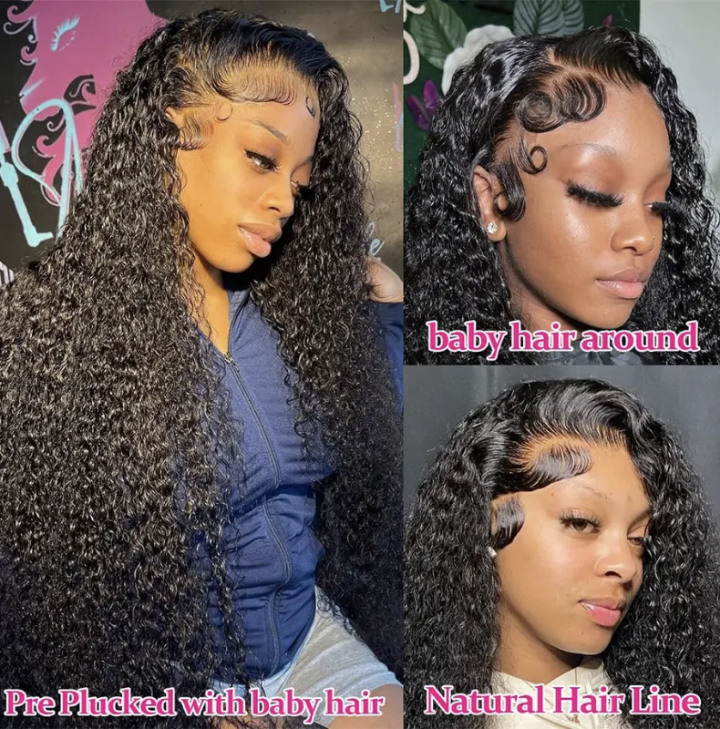 Madison : Perruques lace front kinky curly 30 pouces Premium